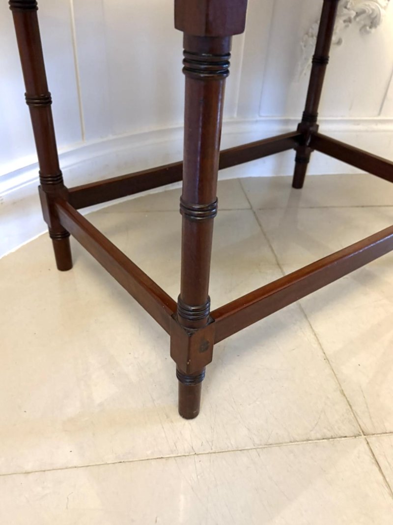 Antique George III Quality Mahogany Tray Top Lamp Table - Image 8